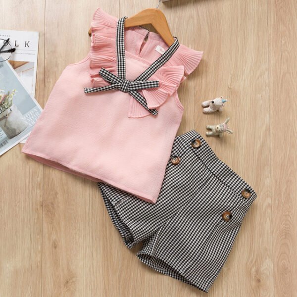Summer Children Baby Girls Clothes T Shirt Shorts Kids Girl