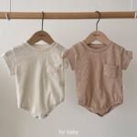Children'S Clothing T-Shirt Summer Baby Clothes Solid Color Triangle Bag Fart Baby Romper-Loose Short-Sleeved Casual Children'S Pants - Image 2
