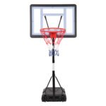 PVC Transparent Board Basket Frame Adjustable 115-135cm Basketball Stand - Image 4