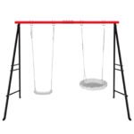 Swing Stand, For Children And Adults, 500 Lbs Heavy-duty Metal A-frame Backyard Swing, For Indoor And Outdoor Use, Red, Stand Only TEMU Can Only Be Lifted By Oneself - Image 2