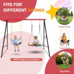 Swing Stand, For Children And Adults, 500 Lbs Heavy-duty Metal A-frame Backyard Swing, For Indoor And Outdoor Use, Red, Stand Only TEMU Can Only Be Lifted By Oneself - Image 3