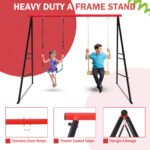 Swing Stand, For Children And Adults, 500 Lbs Heavy-duty Metal A-frame Backyard Swing, For Indoor And Outdoor Use, Red, Stand Only TEMU Can Only Be Lifted By Oneself - Image 4