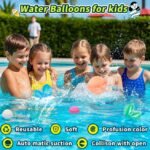 12 Pack Self-Sealing Reusable Silicone Water Balloons - No Magnets, Soft & Durable, Perfect For Pool Parties & Outdoor Play - Image 3
