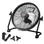 VEVOR Cordless Fan 12 In, Portable Quiet Personal Fan For Home Or Office, 360 Degree Manual Pivoting Head, Stepless Speed Regulation High Velocity Cordless Fan, Heavy Duty Metal Industrial Floor Fans - Image 7