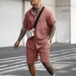 Men's Casual And Comfortable Polo Short-sleeved Shorts Suit - Image 9