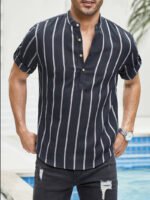 Summer Men's Clothing Short Sleeve Shirt - Image 7