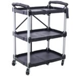 Iron Plastic Folding Service Cart - Image 8
