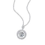 Touch - A Fashionable And Trendy Jewelry Necklace Pendant Set With 1-carat Moissanite S925 Sterling Silver And Platinum Plating - Image 4