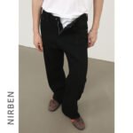 Black Weila Jeans Men's Loose Straight American Style - Image 4