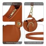 Fashion Los Angeles 0386 Series Women's Shoulder Bag Black Brown - Image 5