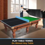 7 X4ft Black Mid-Size Ping Pong Conversion Top Foldable & Portable Table Tennis Table Top For Indoor Games - Image 5