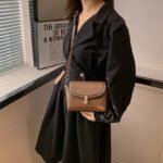 PU Women's Shoulder Bag, Large Capacity, Comfortable And Versatile, Small Square Bag, Commuting Fashion, Simple Crossbody Bag - Image 6