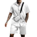 Men's Casual And Comfortable Polo Short-sleeved Shorts Suit - Image 5