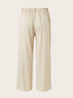 Women's Plus Size High Waist Straight Leg Trousers - Elegant, Polyester, Machine Washable, Casual Suit Pants For Women - Image 3