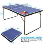 Table Tennis Table Folding Portable Table Tennis Table Set - Image 2