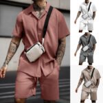 Men's Casual And Comfortable Polo Short-sleeved Shorts Suit - Image 7