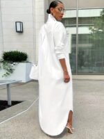 Long-sleeved Casual Shirts And Dresses With Multiple Wear Methods. - Image 4