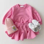 Fashionable Clothing Suit Baby Leisure Children's Clothing Candy Color - Image 4