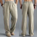 Men's Breathable Linen Loose Casual Sports Pants - Image 8