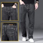 High Elastic Men's Straight Loose Spring And Autumn Jeans - Image 9