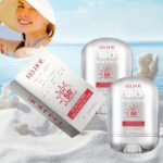 2pcs Bio Sun Stick - Facial Sunscreen - Hydrating & Soothing Moisturizer For All Skin Types - Waterproof Portable Uvioresistant, With Nicotinamide And Vitamin C -15g