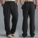 Men's Breathable Linen Loose Casual Sports Pants - Image 4