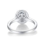 Audrey Large Diamond Ring Luxury Fashion Set Moissanite Silver Ring - Image 2