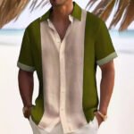 Men's Solid Color Thin Young Casual Fashion Short Sleeve Shirt - Image 2