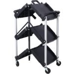 Iron Plastic Folding Service Cart - Image 5