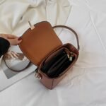 PU Women's Shoulder Bag, Large Capacity, Comfortable And Versatile, Small Square Bag, Commuting Fashion, Simple Crossbody Bag - Image 8