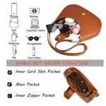 Fashion Los Angeles 0386 Series Women's Shoulder Bag Black Brown - Image 4