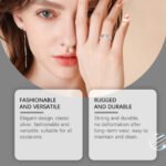 Hoexe Silver Dotted Diamond Ring Caring For Everyday Life, Comfortable To Wear, Sporty Rings For Men And Women - Image 4