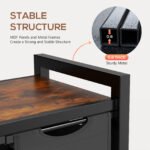 Laundry Hamper With 3 Pull-Out Removable Laundry Bags Clothing Sorter With Shelf And Wheels Adjustable Feet, 3 X 8.6 Gallons - Image 10