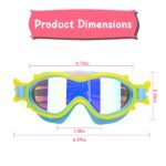 3 Colors Option - 1Pc Kids Swim Goggles With Ear Plugs UV Protection Anti-Fog Leak Proof Wide View Pool Swimming Goggles For Youth Boys Girls Aged 3-16 Years Old Summer Beach Water Park - Image 9