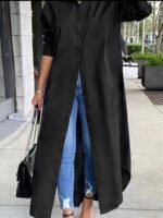 Long-sleeved Casual Shirts And Dresses With Multiple Wear Methods. - Image 6