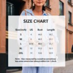 Women's Casual Striped Button-Down Shirt With Drop Sleeves Comfortable Loose-Fit Long Sleeve Top For Spring & Fall - Image 6