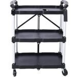 Iron Plastic Folding Service Cart - Image 10
