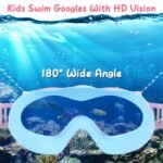 3 Colors Option - 1Pc Kids Swim Goggles With Ear Plugs UV Protection Anti-Fog Leak Proof Wide View Pool Swimming Goggles For Youth Boys Girls Aged 3-16 Years Old Summer Beach Water Park - Image 6