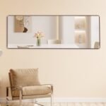 The 4th Generation Floor Standing Full-length Mirror. Wall Mirror, Bathroom Makeup Mirror, Bedroom Foyer, Clothing Store, Wall Mounted. 65 X 23.2 - Image 4