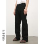 Black Weila Jeans Men's Loose Straight American Style - Image 2