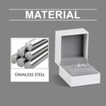 Hoexe Silver Dotted Diamond Ring Caring For Everyday Life, Comfortable To Wear, Sporty Rings For Men And Women - Image 5