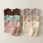 Baby Kids Pajamas Sets Girl Boy Sleepwear Suit Autumn Kids