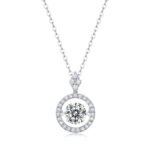 Touch - A Fashionable And Trendy Jewelry Necklace Pendant Set With 1-carat Moissanite S925 Sterling Silver And Platinum Plating - Image 6