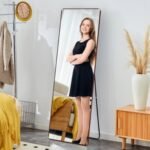 The 4th Generation Floor Standing Full-length Mirror. Wall Mirror, Bathroom Makeup Mirror, Bedroom Foyer, Clothing Store, Wall Mounted. 65 X 23.2 - Image 5