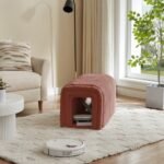 Ottoman Storage Bench Pet Supplies Corduroy Bench Cat's Nest To Hide For The Living Room, Entryway And Bedroom - Image 2