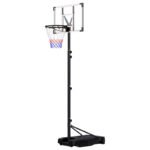 TotheCORE Basketball Stand 5.25-8.53 Ft Adjustable Portable Basketball Hoop & Goal With PC Backplate, Large Base And Wheels