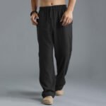 Men's Breathable Linen Loose Casual Sports Pants - Image 6
