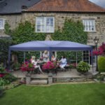 3X6m Blue Right Angle Unfounded Folding Shed Oxford Cloth Spray Coated Iron Pipe - Image 8