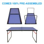 Table Tennis Table Folding Portable Table Tennis Table Set - Image 4