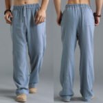 Men's Breathable Linen Loose Casual Sports Pants - Image 9